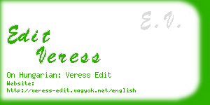 edit veress business card